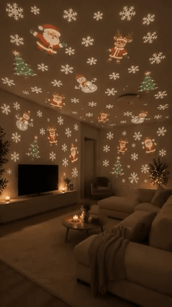 Efeito luminoso na parede