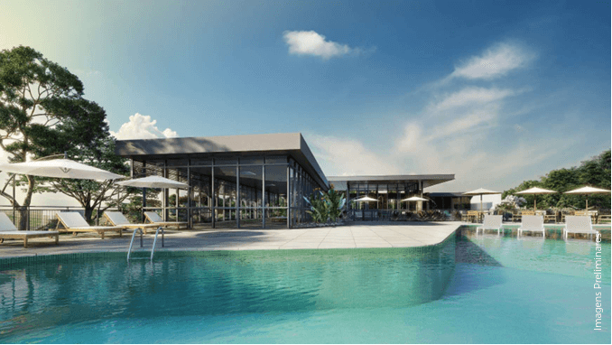 Piscinas externas - Adulto e infantil com deck molhado