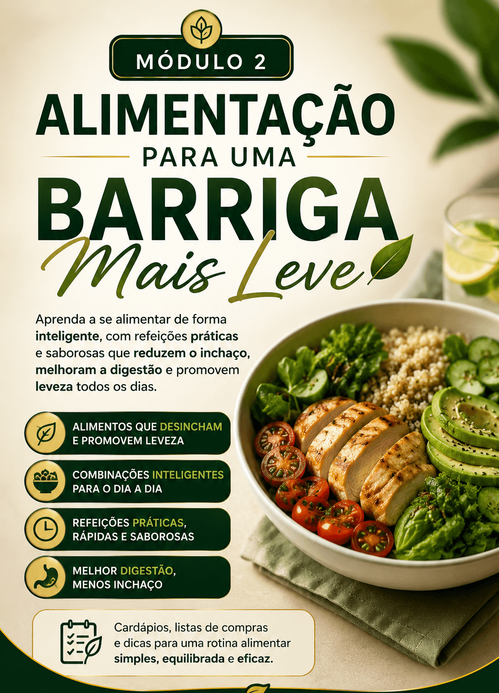 Módulo 02: ALIMENTAÇÃO PARA UMA BARRIGA MAIS LEVE
